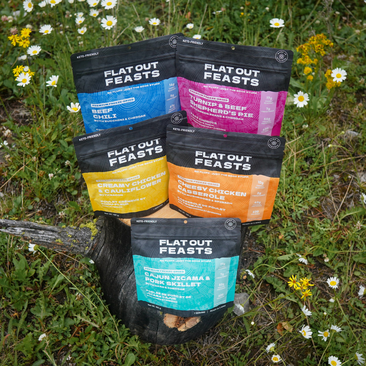 ダイエットフード Lowkey The Feast Sampler Pack - Keto Freeze-Dried Meals Canada – Flat Out