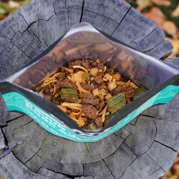 Keto freeze-dried meal, Cajun Jicama and Pork Skillet, Canada, Dehydrated